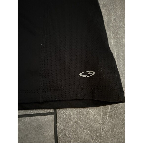 Champion Performance Tee Shirt 2XL Black Logo Short Sleeve V Neck - Picture 2 of 5